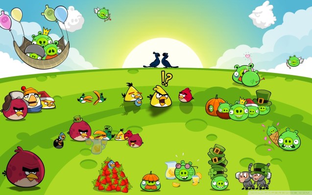 Angry Birds Party Wallpaper