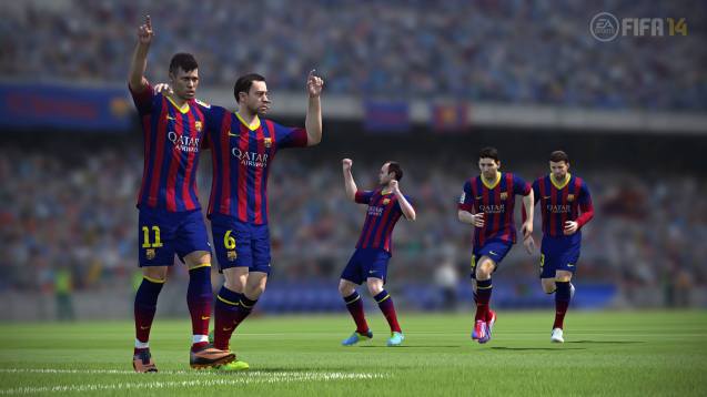 Barcelona Club FIFA 14 HD Wallpaper