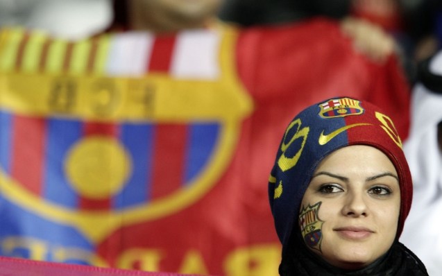 Barcelona F.C Sexy Woman Fan Wallpaper
