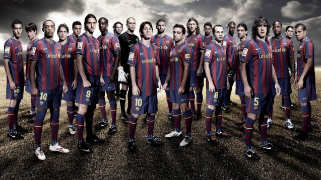 Barcelona Squad HD Wallpaper