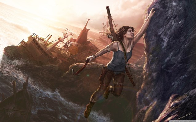  Lara Croft A Survivor Is Born Wallpaper