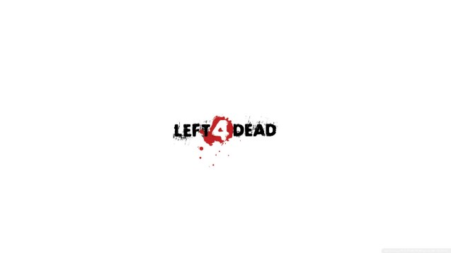Left 4 Dead White Logo Wallpaper