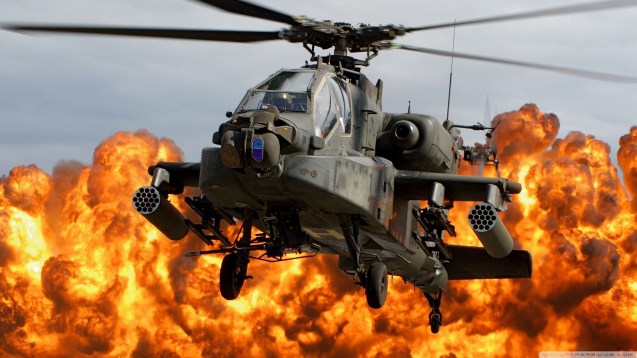 AH-64 Apache Attack Helicopter HD Wallpaper