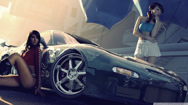 Sexy Babes Need For Speed Pro Street Wallpaper