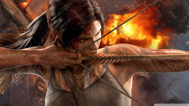 Tomb Raider - Lara Croft Bow HD Wallpaper